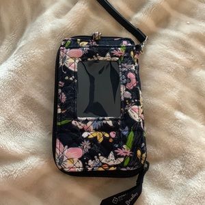 Gently used Vera Bradley phone case Bloom boom Navy